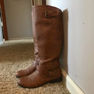 brown fashion boots